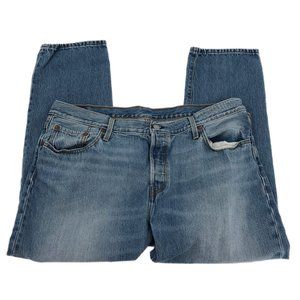 Men's Levi's Blue Straight Jeans, Size 34 - Good Condition